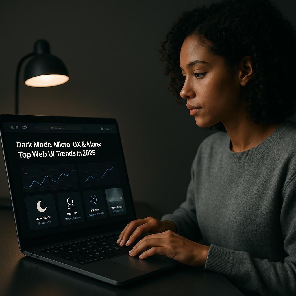 Dark Mode, Micro-UX & More: Top Web UI Trends in 2025