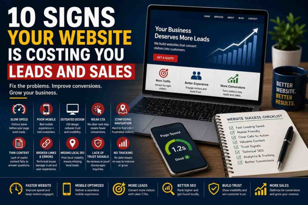 10 Signs Your Website Is Costing You Leads and Sales
